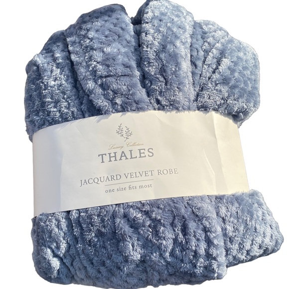 Thales Jacquard Velvet Robe One Size - Picture 1 of 2